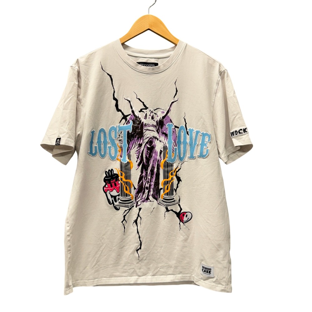 Wedding‎ Cake T Shirt Mens Large Lost Love White Streetwear Central Mills Tee